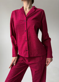 ANNIE WOMEN'S PAJAMA, BURGUNDY