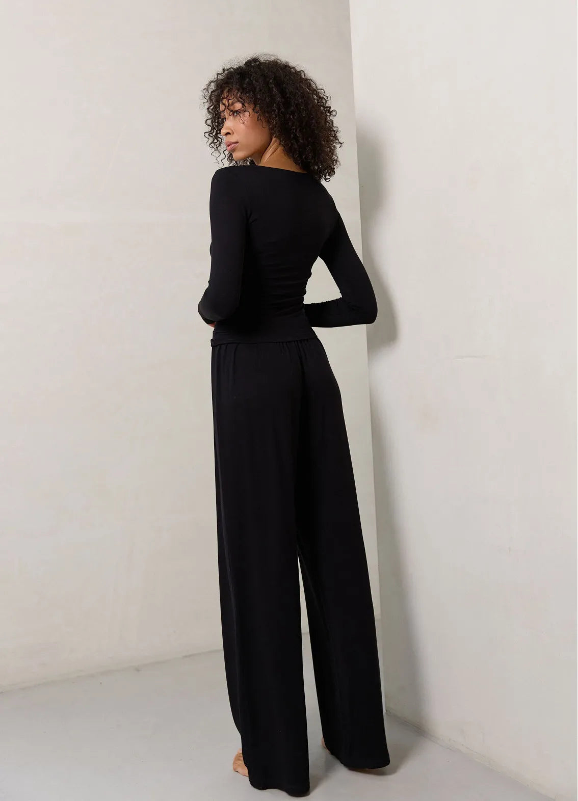 DONNA WOMEN'S PAJAMA, BLACK