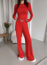 DONNA WOMEN'S PAJAMA, RED