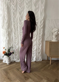 DONNA WOMEN'S PAJAMA, PURPLE