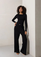 DONNA WOMEN'S PAJAMA, BLACK