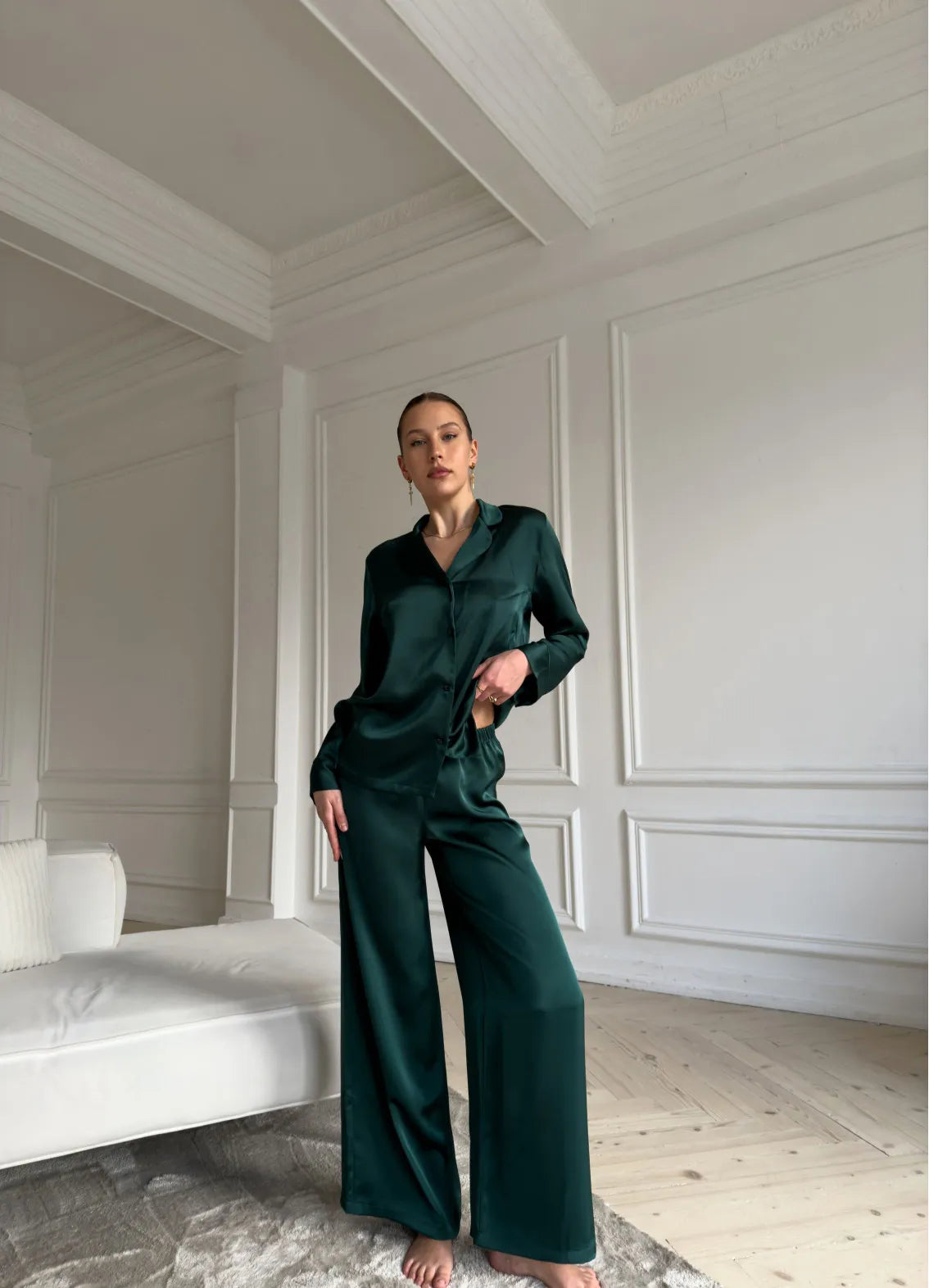 JANET WOMEN'S PAJAMA, GREEN