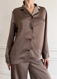 JANET WOMEN'S PAJAMA, BROWN