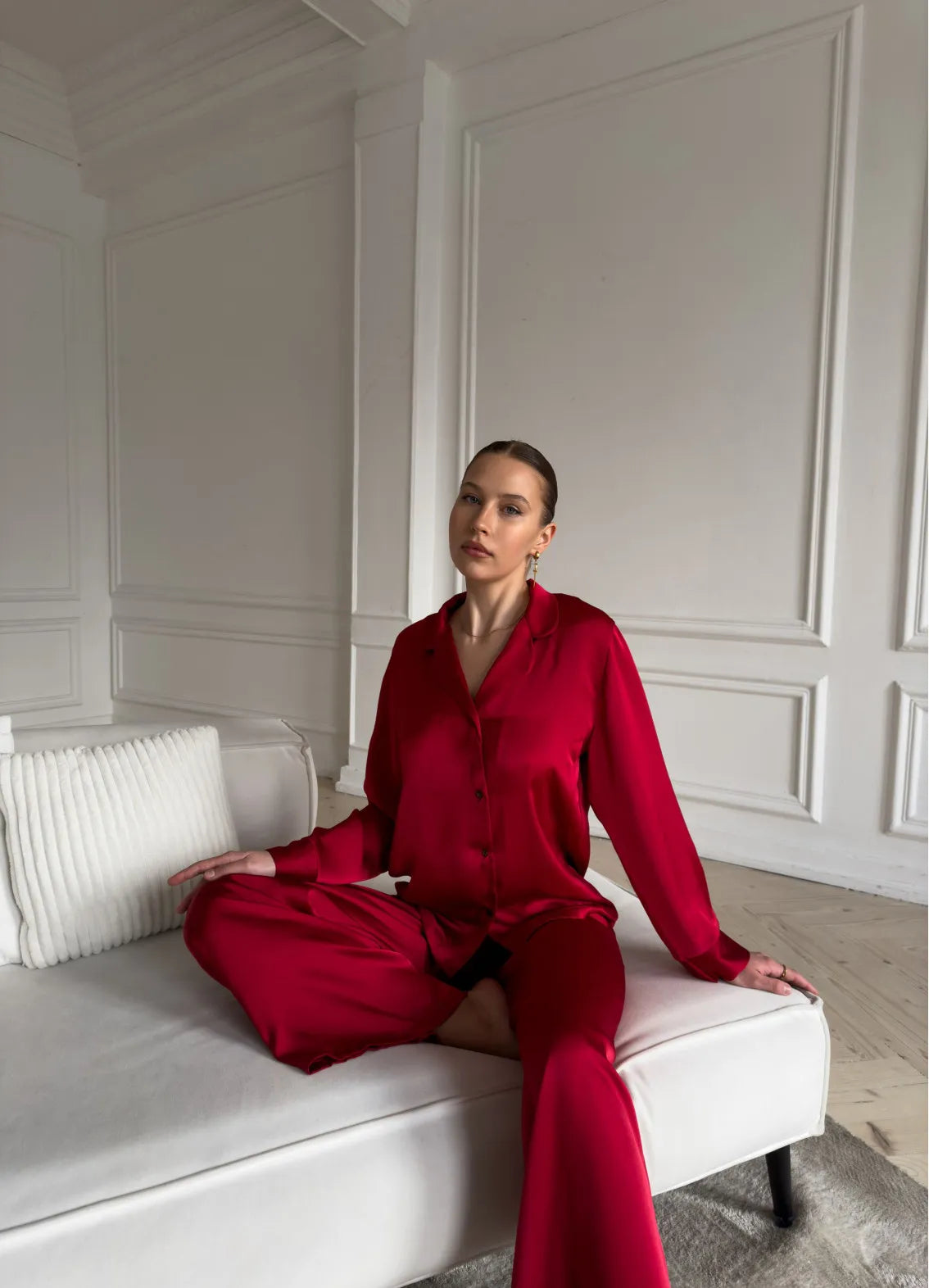 JANET WOMEN'S PAJAMA, RED