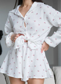 REESE WOMEN'S PAJAMAS, WHITE
