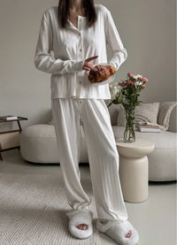 VERONA PAJAMA WITH PANTS, MILKY