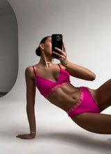 HARLEY WOMEN`S UNDERWEAR SET, PINK