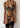 CHAMOMILE CORSET WOMEN'S UNDERWEAR MESH SET, BLACK