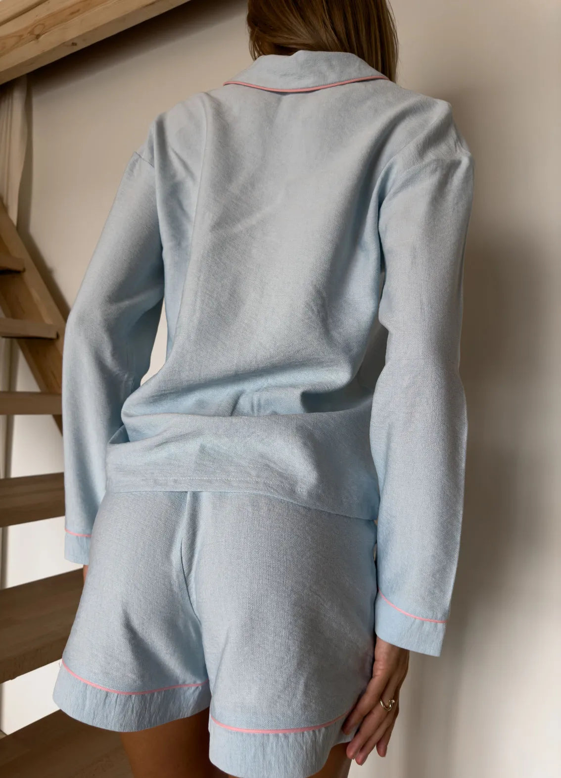 NAOMI WOMEN`S PAJAMAS, LIGHT BLUE