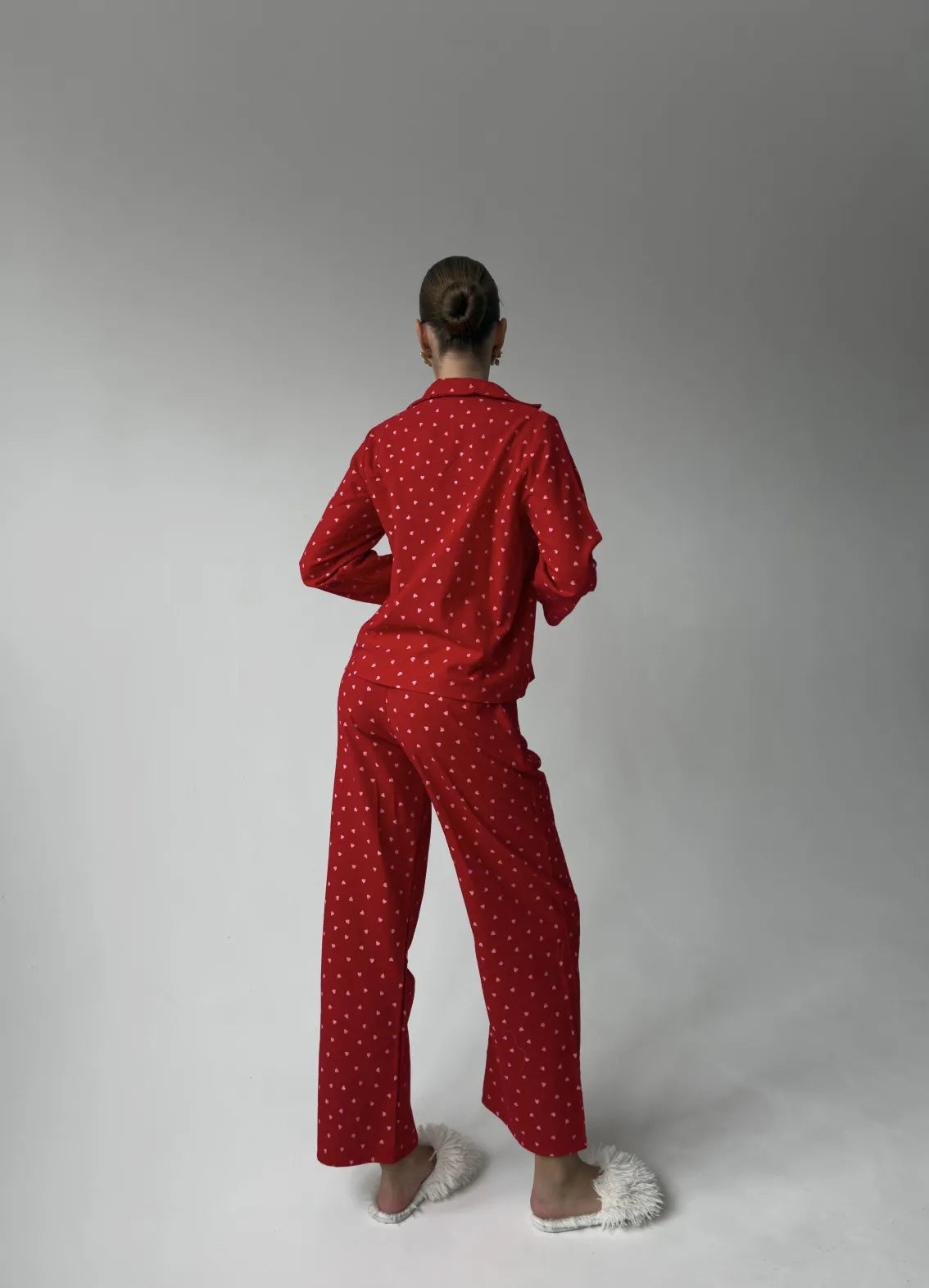 LIZZY FLANNEL WOMEN`S PAJAMAS, RED