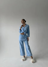 ZARINA WOMEN'S PAJAMA, LIGHT BLUE