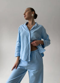ZARINA WOMEN'S PAJAMA, LIGHT BLUE