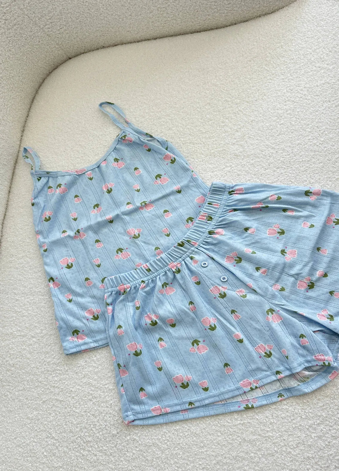 ZOEY WOMEN`S PAJAMAS WITH TOP, LIGHT BLUE