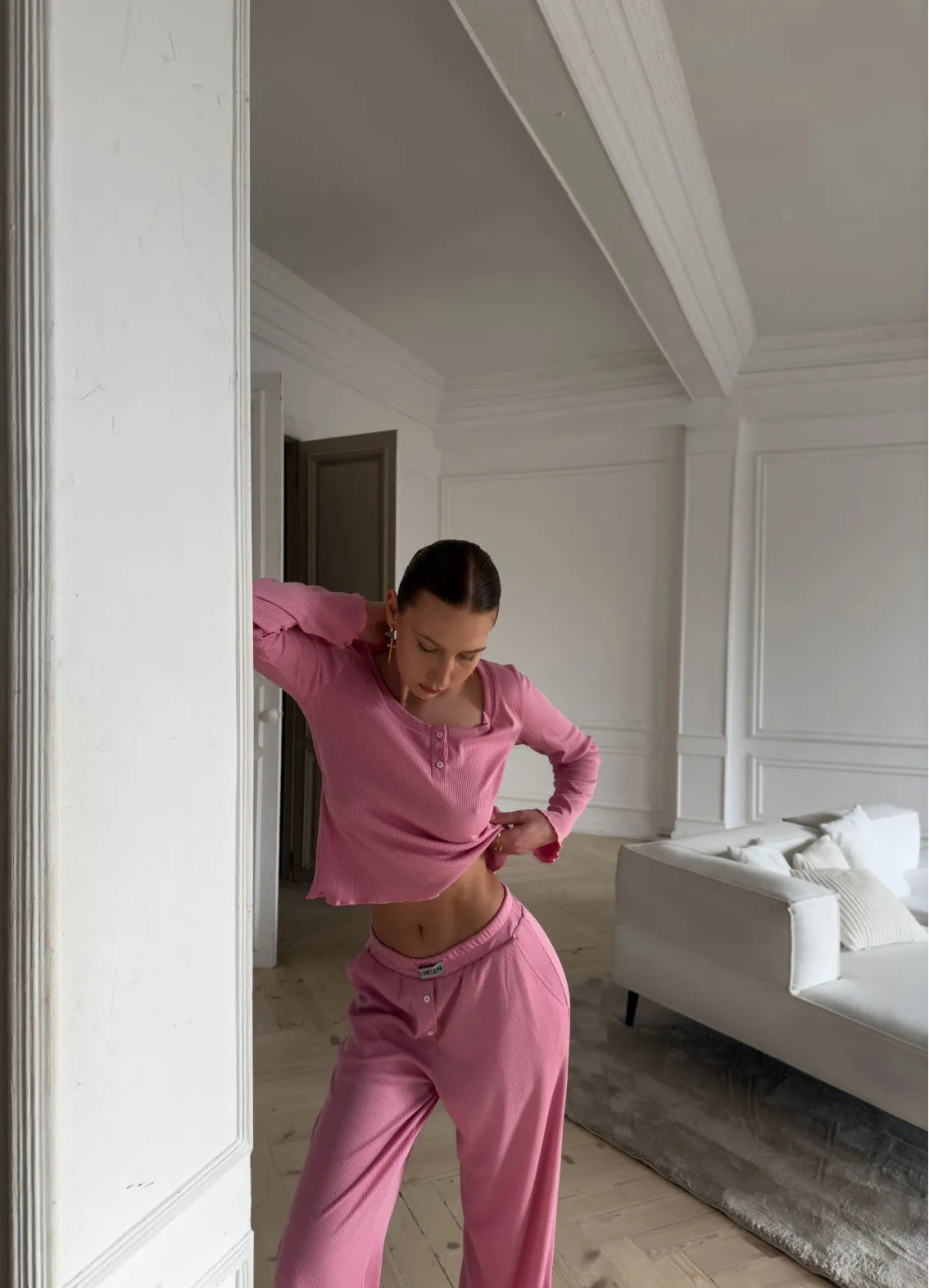 AIDA WOMEN`S PAJAMA, PINK