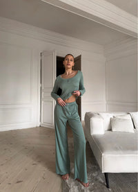 AIDA WOMEN`S PAJAMA, GREEN