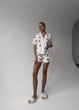 MONTY WOMEN'S PAJAMA, WHITE