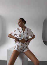 MONTY WOMEN'S PAJAMA, WHITE