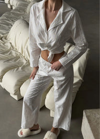 DAISY WOMEN`S PAJAMAS, WHITE