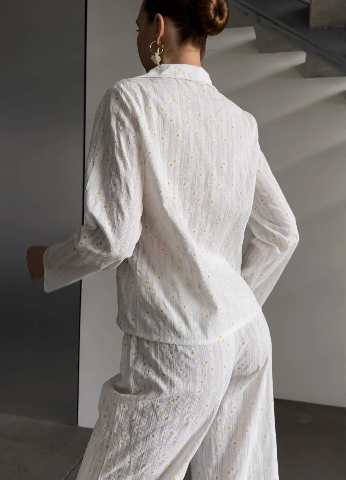 DAISY WOMEN`S PAJAMAS, WHITE