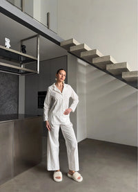 DAISY WOMEN`S PAJAMAS, WHITE