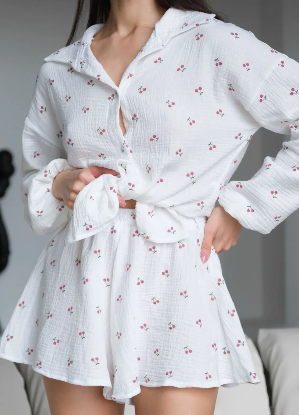 REESE WOMEN'S PAJAMAS, WHITE