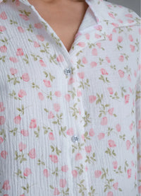 ROSE WOMEN'S PAJAMA, WHITE