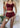 PIPER WOMEN'S PAJAMAS, BURGUNDY