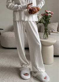 VERONA PAJAMA WITH PANTS, MILKY