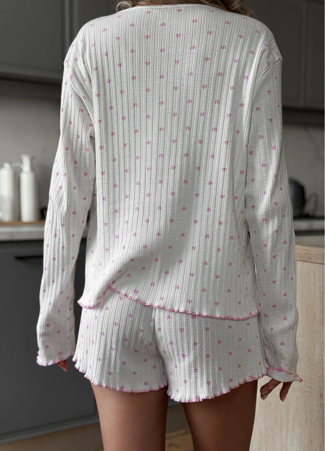 SEMIRAMIS WOMEN'S PAJAMAS WITH SHORTS, MILKY