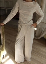 AZIZA WOMEN`S PAJAMAS, BEIGE