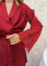 WOMEN'S ROBE NAIL, RED